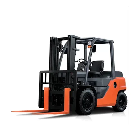 Industrial forklift for efficient heavy load handling.