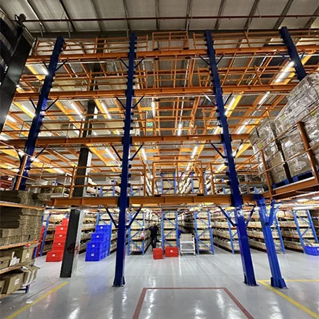Mezzanine systems boost warehouse space by adding modular upper levels. They’re cost-effective, quick to install, and ideal for storage, packing, or office platforms.
