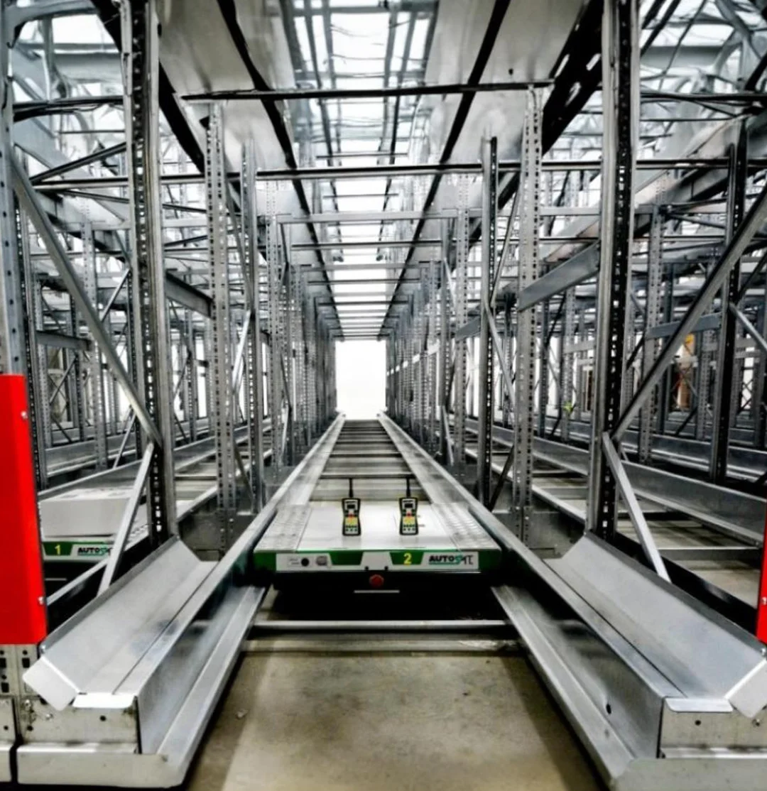 An advanced automated storage system by Sadr, delivering smart high-density solutions that save time, space, and boost operational efficiency.